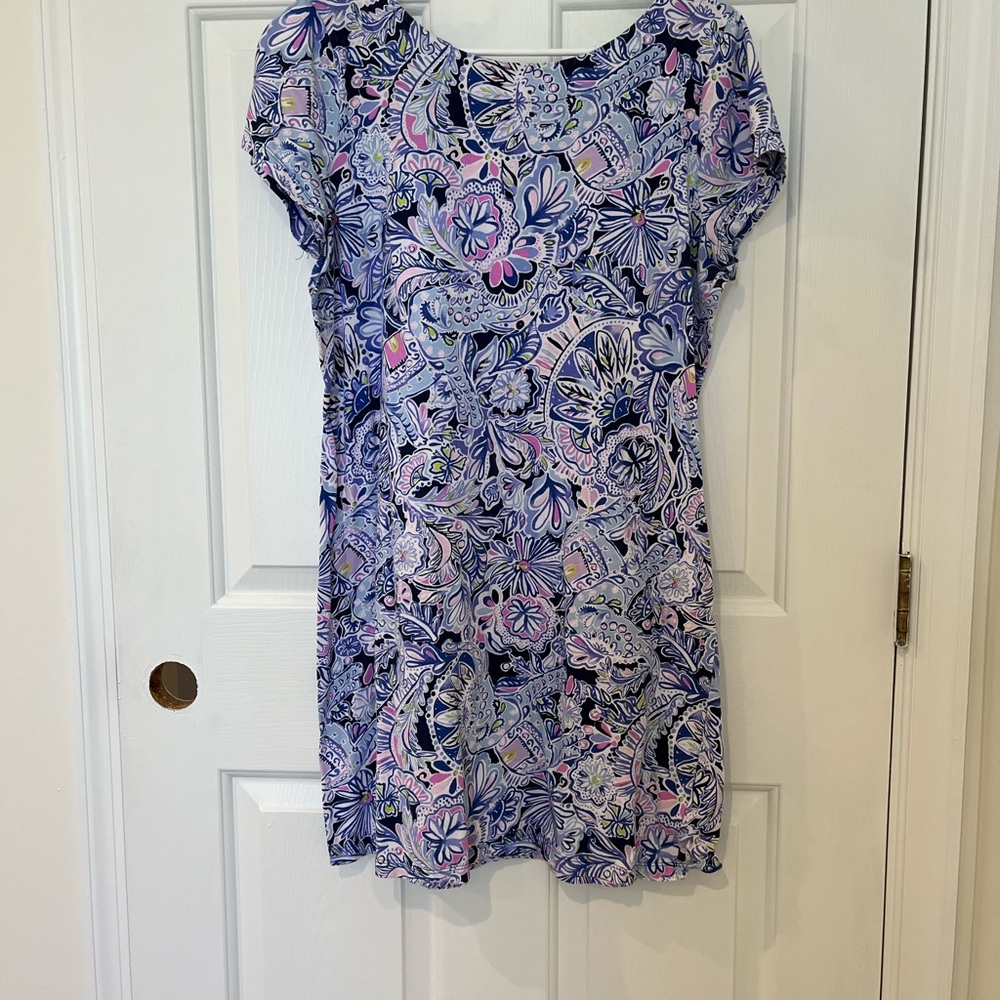 Lilly Pulitzer Lavender Floral Print Shift Dress